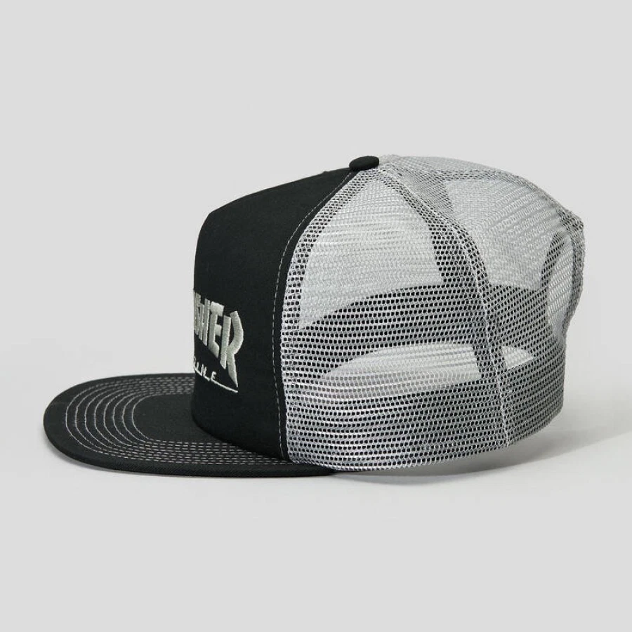 THRASHER MAGAZINE LOGO FLAT BRIM BILL MENS MESH TRUCKER SNAPBACK CAP HAT NEW - image 4 of 4