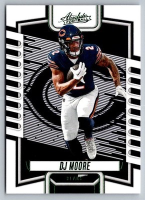 D.J. Moore 2023 Panini Absolute Green #93 Chicago Bears