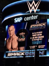 San Jose Sharks x Randy Orton RKO WWE Black T Shirt Size Large Men NWT Exclusive