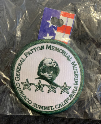 GENERAL PATTON MEMORIAL MUSEUM CHIRIACO SUMMIT CA  Embroidered Iron-on Patch
