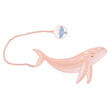 Metal Whale Bookmark Birthday Gift for Reader Book Lover  Brass5529