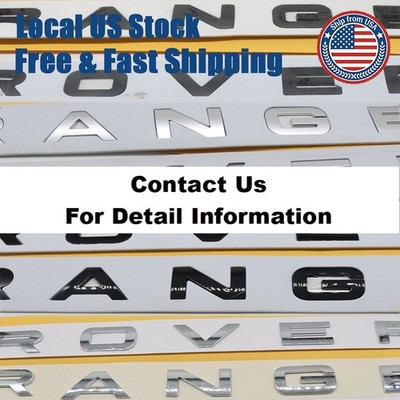 3D Front Hood / Rear Trunk Emblem Letters Nameplate Badge For Range-Rover 1pcs