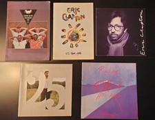 Lot Of 5 Concert Programs Eric Clapton Roger Waters Phil Collins