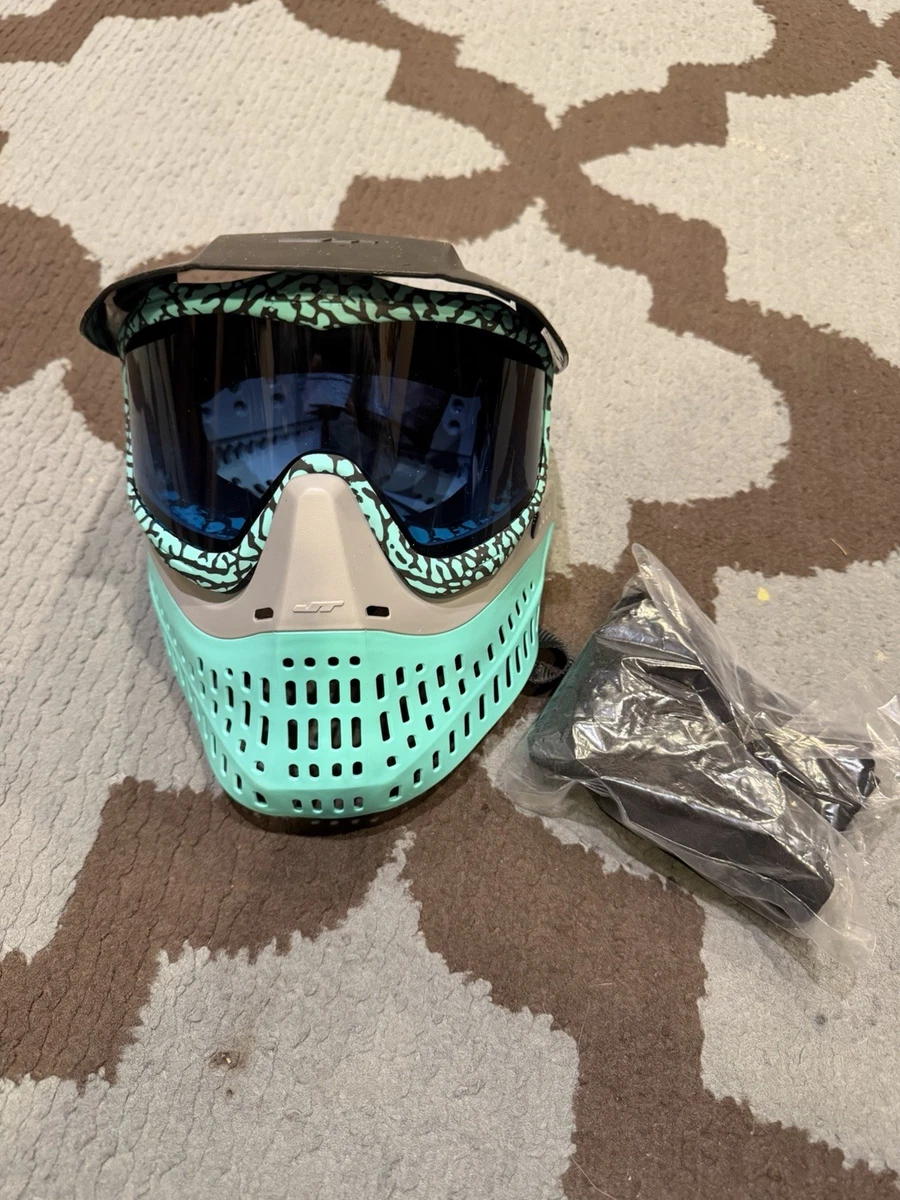JT Proflex LE Paintball Mask - Mastodon Series - Aquamarine + Bonus Teal Ears