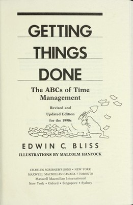 Getting Things Done Hardcover Edwin C. Bliss