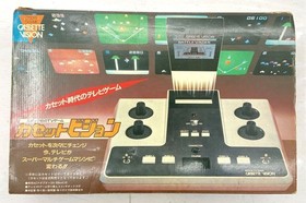 EPOCH TV GAME Cassette Vision Console with Box, Manual & Cables Working Japan