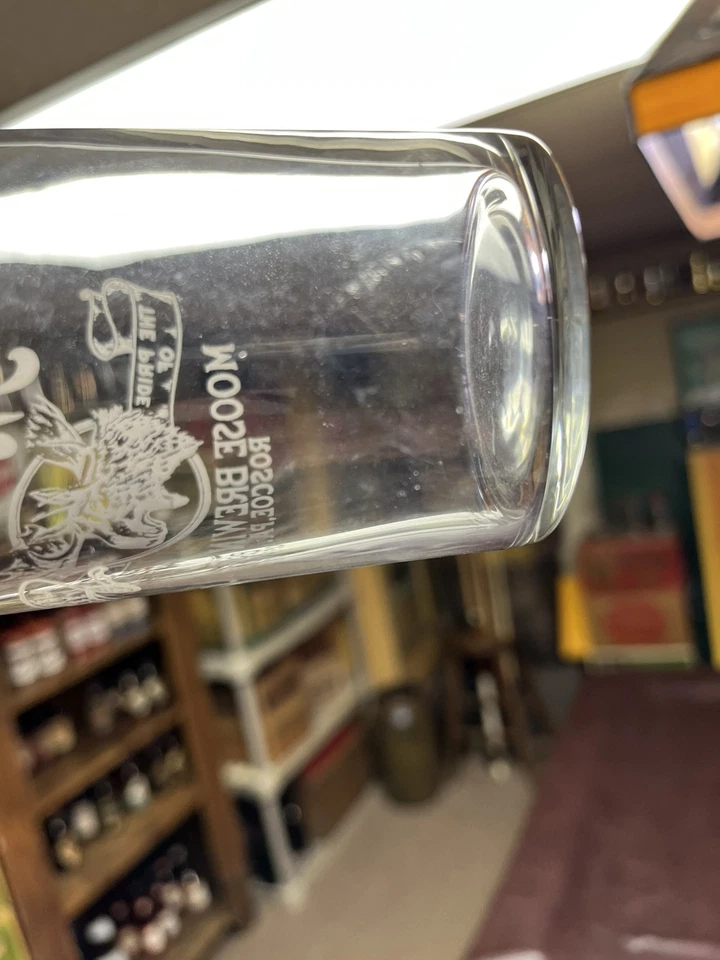Moose Beer Roscoe Pa Glass 5” tall - image 2 of 3