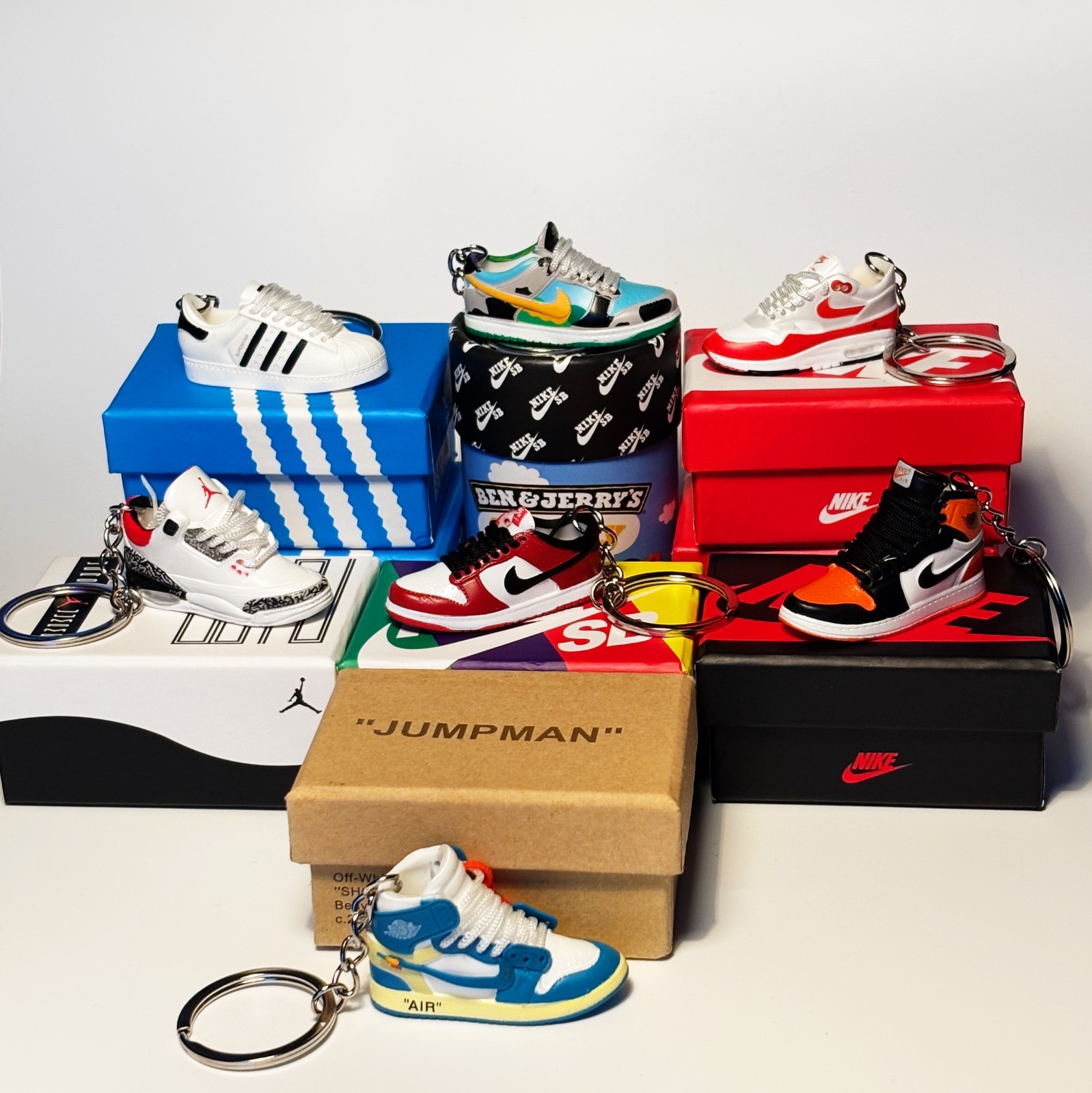 3D Trainer Sneaker Mini Keyring With Box