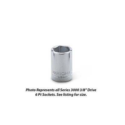 Wright Tool 3010 3/8'' Drive 6 Point Standard Socket