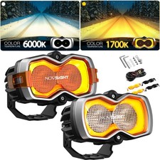 Novsight 2x 4.5 Inch Led Work Light Pod Off Road Flood Beam Lamp For Jeep Truck Novsight 2x 4.5 Inch Led Work Light Pod Off Road Flood Beam Lamp For Jeep Truck