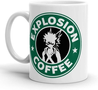 Bakugo Explosion Anime Coffee Mug Gift for My Hero Academia Fan 11oz