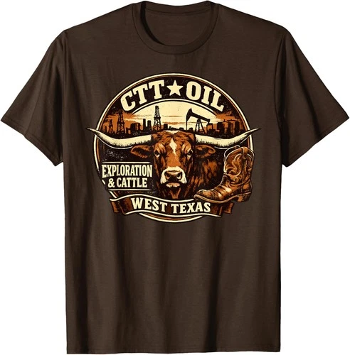 CTT Oil Exploration & Cattle Company Texas Design Unisex T-Shirt - product listing photo