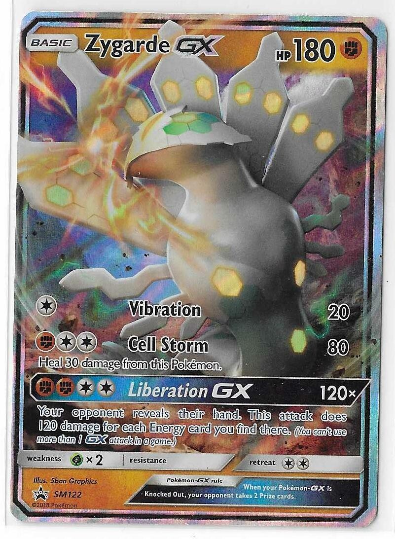 Zygarde GX SM122 Black Star Promo Sun & Moon S&M Pokemon TCG Card NM