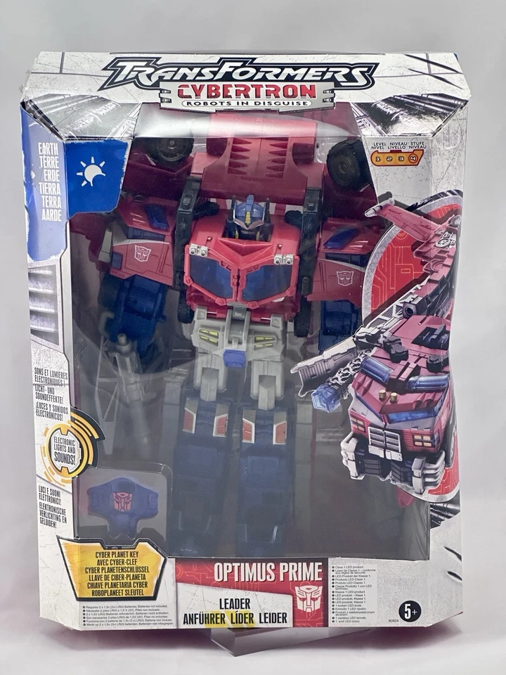Optimus Prime Cybertron Rid Leader Class Transformers 2005 Raro Euro Caja Hasbro - Imagen 2 de 4