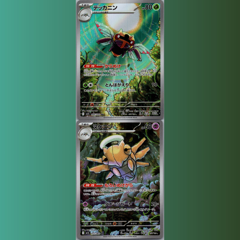 Ninjask 065/063 & Shedinja 072/063 AR, Connected Art Set, JP *US SELLER* NM