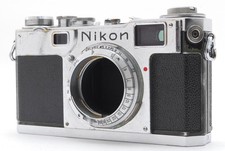 EXC 5 Nikon S2 Rangefinder 35mm Film Camera Silver Body Tested Works Japan