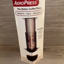 AeroPress Coffee and Espresso Maker 1-3 Cups , Portable Travel W/Filters