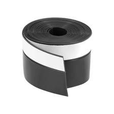 45mm Width 3000mm Long Self Adhesive Weather Strip Frameless Door Seal (Black)