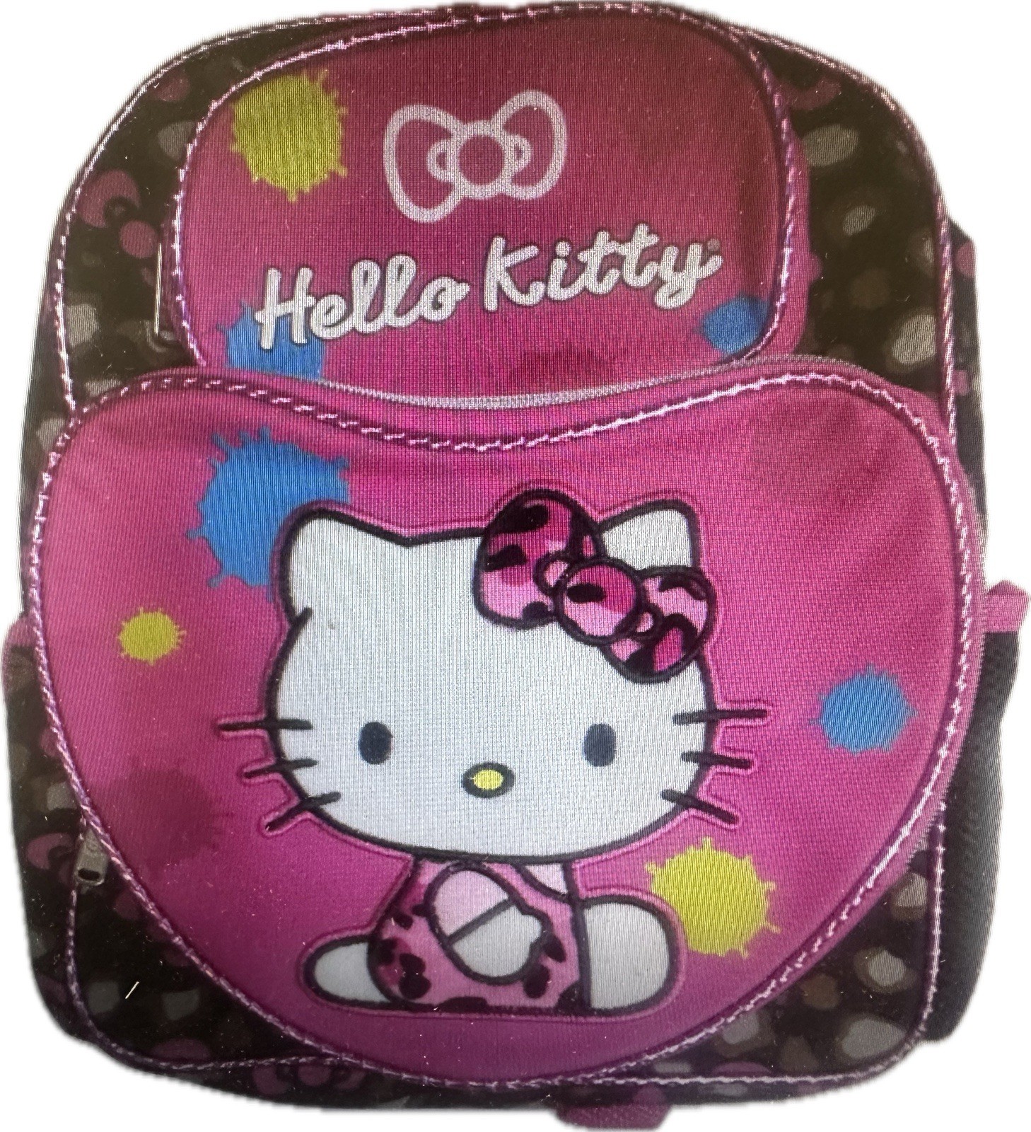 Hello Kitty Sanrio Color Splash Heart 12 Inch Small Backpack School Bag NE