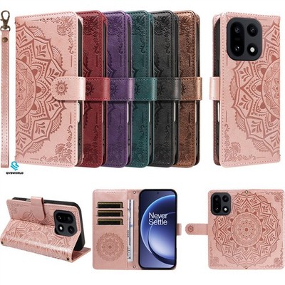 Mandala Embossed Wallet Case Handyhülle für OnePlus 15 13T 13 12 ACE6 ACE5 ACE3