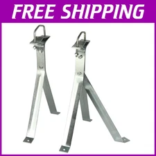 Durable 12" TV Antenna Wall Mount Kit with 2 Brackets & Weather-Resistant Metal