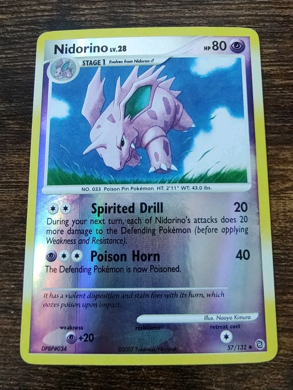 Nidorino 57/132 Secret Wonders Pokemon Reverse Holo