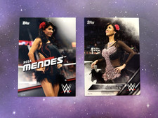 ROSA MENDES Topps WWE Base 5x7 Jumbo 2 Card lot 2016 TNF /49 Divas /49