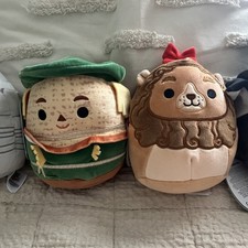 Wizard Of oz 8 In Squishmallows tin Man, Scarecrow, Lion, Wicked Witch Of West 