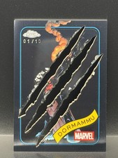 2025 Topps Chrome Marvel #36 Dormammu Clawed Chrome Black Refractor 1/10 Alpha