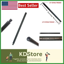 6" Metal Tripod Extension Tube for DSLR, Action Camera, CCTV, 1/4" Threads