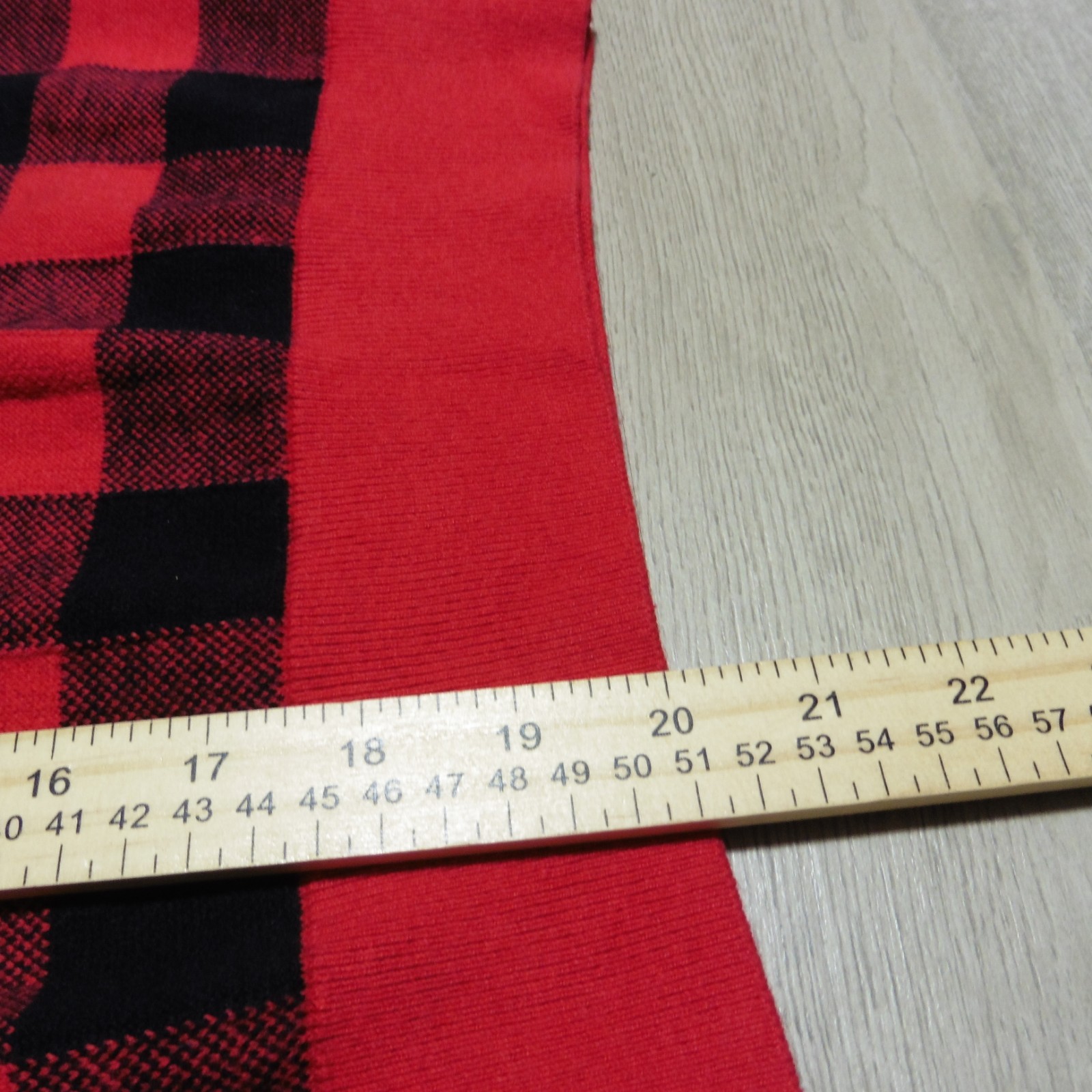 Polo Ralph Lauren Women's XS Cotton Wool Sweater Red Black Buffalo Plaid SS thumbnail 7