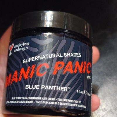 Manic Panic Supernatural Shades Blue Panther Semi-Permanent Vegan Hair Dye 4oz