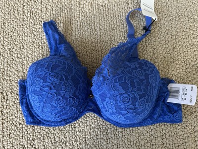 Aubade Rosessence Triangle Plunge Bra Underwired Lace Comfort Bras Lingerie  36C
