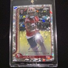 2025 Topps Chrome Jordan James Auto RC  #/14 49ers Rookie 