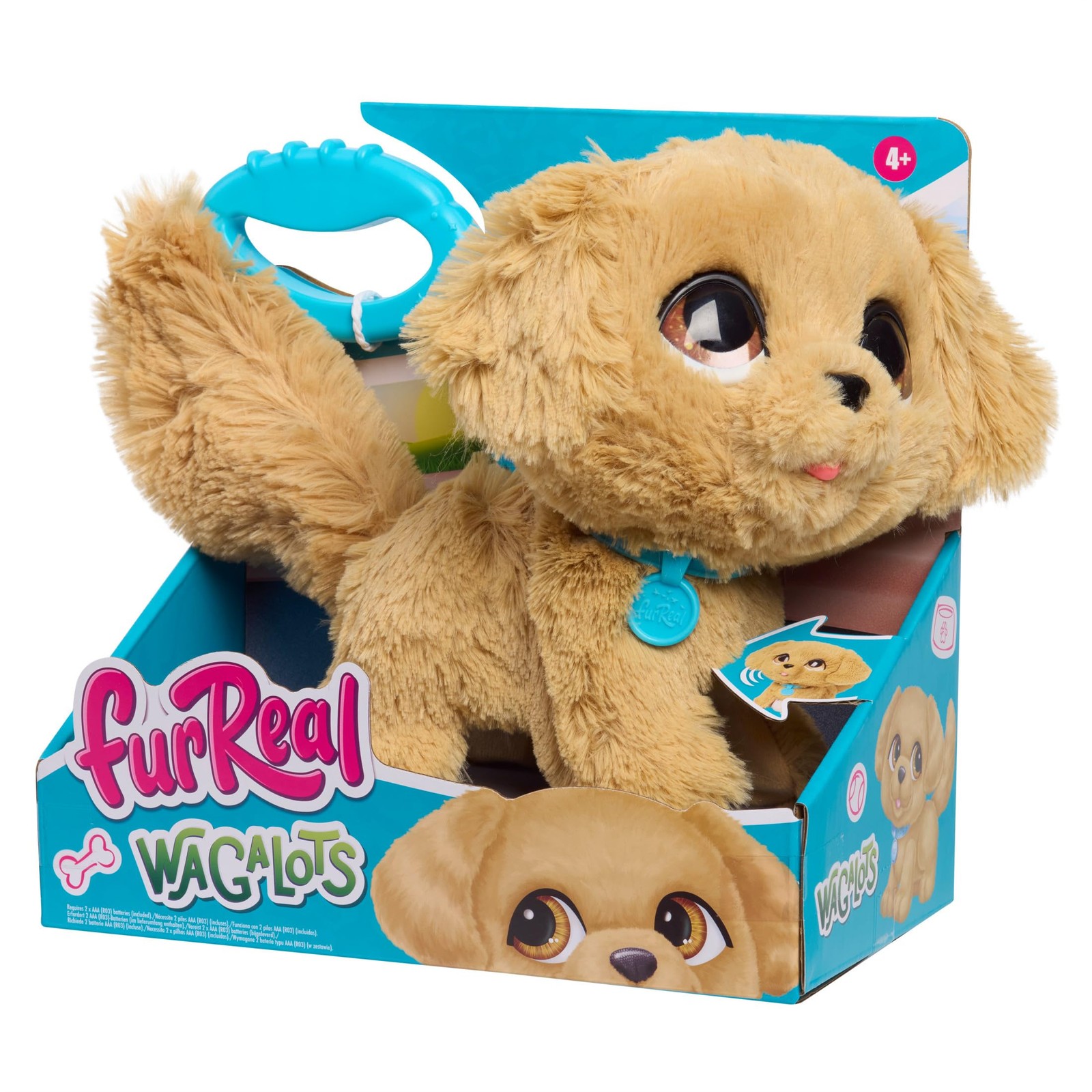 Just Play furReal Wag-A-Lots Golden Retriever, Kids Toys for Ages 4 Up
