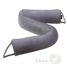  Door Draft Stopper, 36 Inch Under Door Draft Blocker Noise 36in x 4in Gray