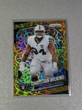 2025 Panini Prizm Christian Wilkins Gold /10 Prizm Choice Scope SSP