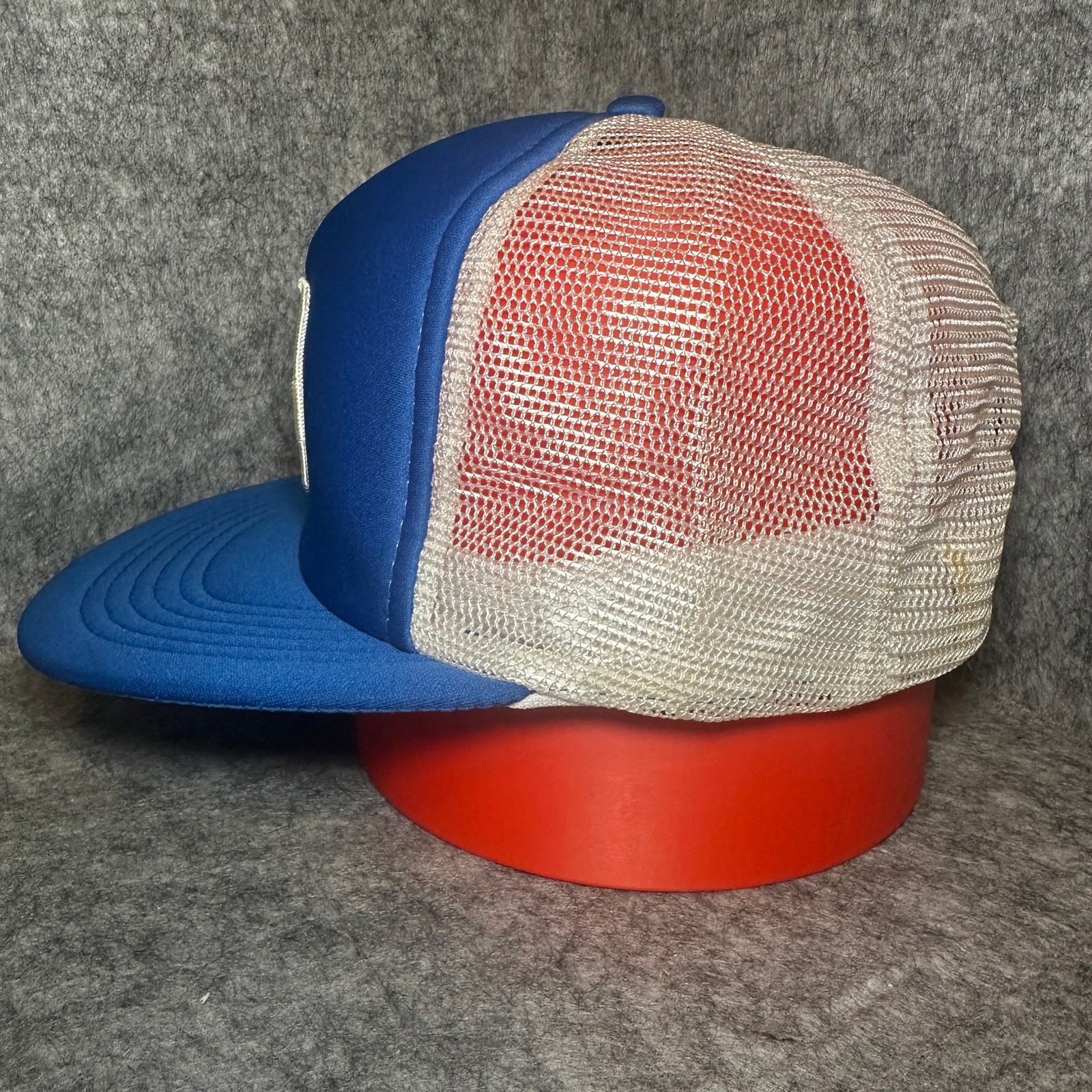 Vintage Chevron Patch Plain Logo Snapback Trucker… - image 4