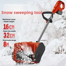 Electric Hand-push Snow Blower Portable Winter Snow Sweeper School Road Home Sn