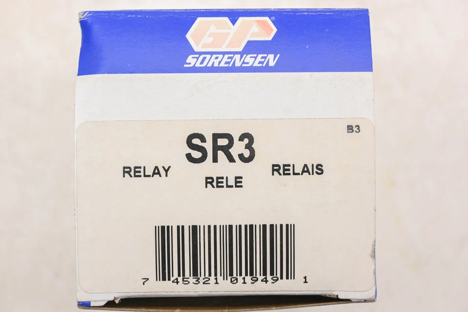 Relé GP Sorensen SR3 NUEVO EN STOCK Foto 3 de 3