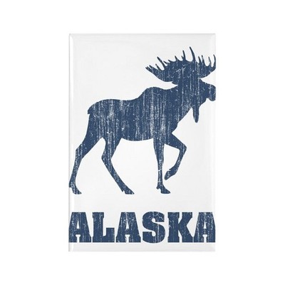 CafePress Retro Alaska Moose Magnet 2'' x 3'' (60585298)