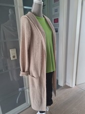 S.Oliver lange Strickjacke creme/beige Kapuze große Taschen wenig getragen