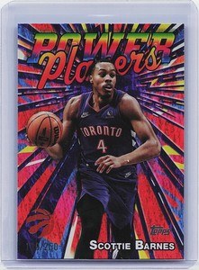 2025-26 Topps #PP-9 Scottie Barnes Power Players Purple Holo Foil #/250