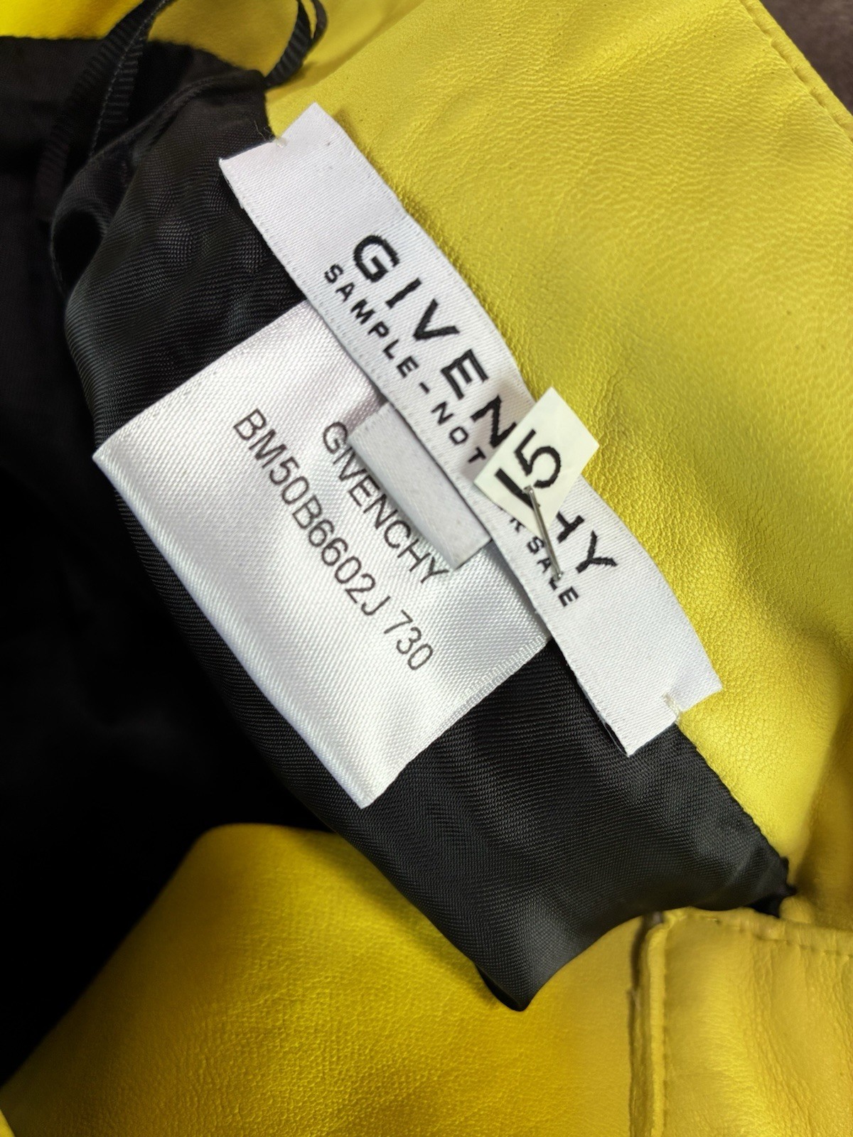 Givenchy Prototype Leather Biker Style Pants Yell… - image 14