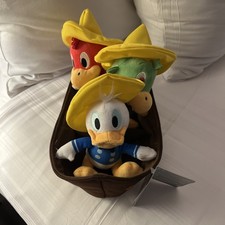Disney Parks Mexico Three Caballeros Donald Grand Fiesta Ride Plush Set 2024