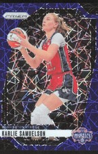 2024-25 Panini Prizm WNBA Karlie Samuelson Washington Mystics #82 Blue Velocity