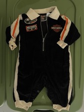 Harley Davidson Romper Kids Vintage Romper With Harley Davidson. Biker Baby. 18m
