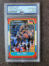 1986-87 Fleer ROOKIE Thurl Bailey  #6 - PSA/DNA Autograph - Utah Jazz