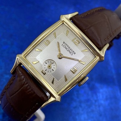 Vintage 1950 s Man s WITTNAUER LONGINES Revue Stunning Dial Serviced & WARRANTY
