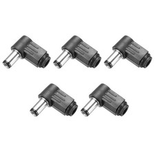 5pcs DC Male Power Adapter Connector, 6.3mm x 3.0mm DC Power Jack Plug Adapte...